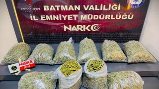 Batman'da uyuşturucu operasyonu! 10 kilo 100 gram skunk ele geçirildi