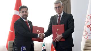 Sağlık Bakanı Memişoğlu, Suriye Sağlık Bakanı ile bir araya geldi