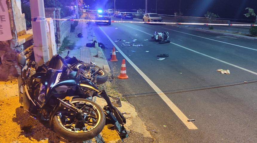 Bodrum’da aynı istikamete giden iki motosiklet çarpıştı: 2 ölü