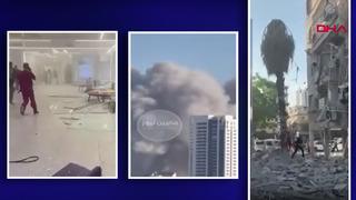 İran bu kez gündüz vurdu! Hastane ve İsrail borsa binası isabet aldı... Çok sayıda yaralı var