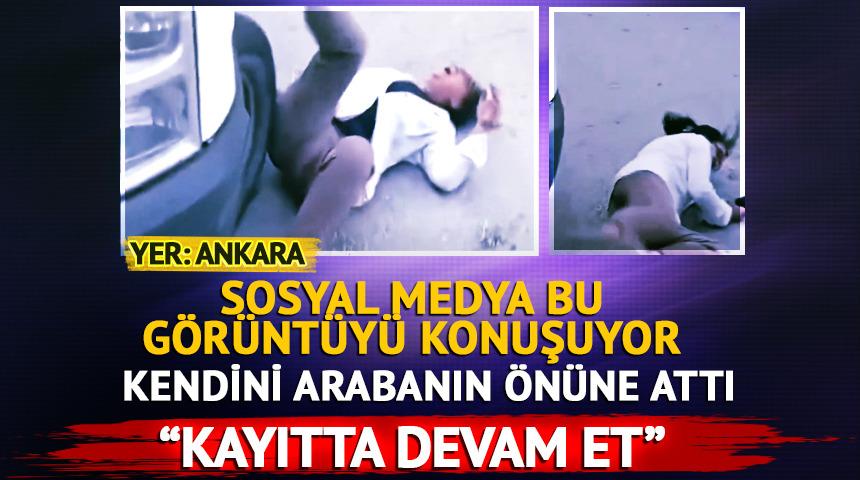 Köpeklerin toplanmasını istemedi, kendini yere attı