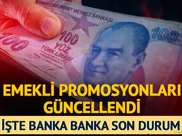 Emekli promosyon ödemesinde güncelleme! Banka banka belli oldu