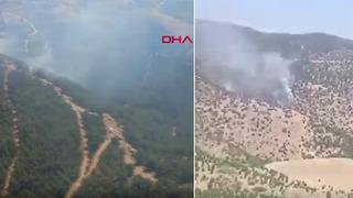 Manisa'da makilik yangını, ormana sıçradı!