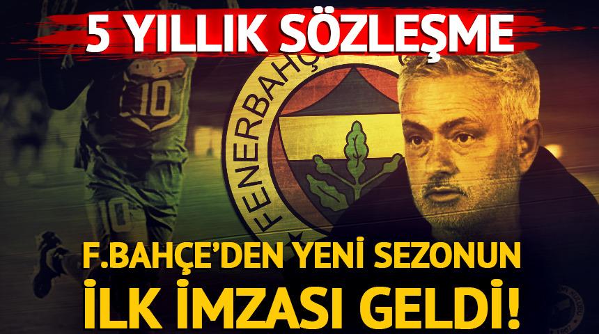 F.Bahçe'de ilk transfer! 5 yıllık sözleşme imzalandı