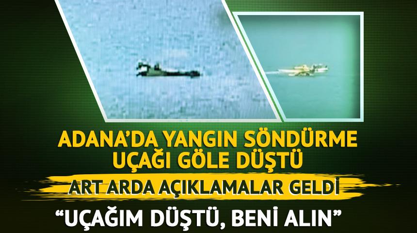 Adana'da yangın söndürme uçağı düştü
