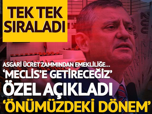 Asgari ücret zammından emekliliğe...