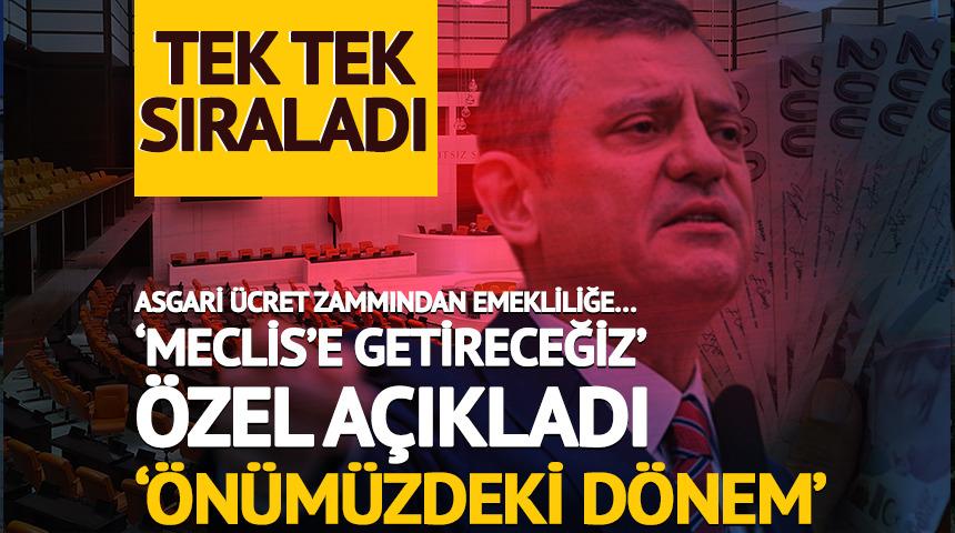 Asgari ücret zammından emekliliğe...