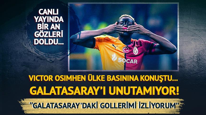Victor Osimhen ülke basınına konuştu...
