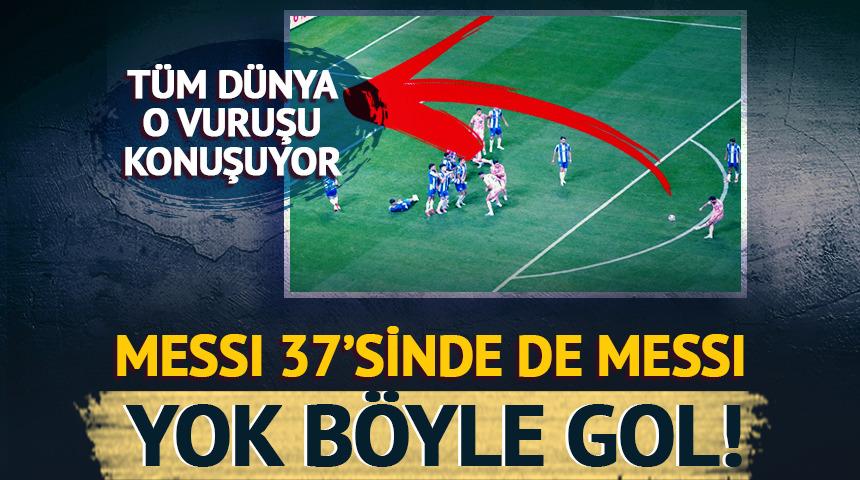 Messi 37'sinde de Messi! Yok böyle frikik golü...