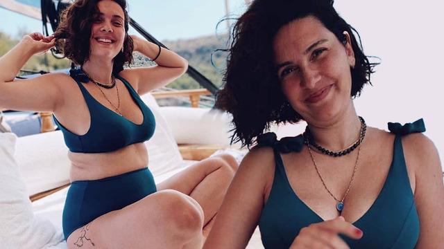 25 kilo verdi, yaza fit girdi! Bergüzar Korel bikinisiyle poz verdi