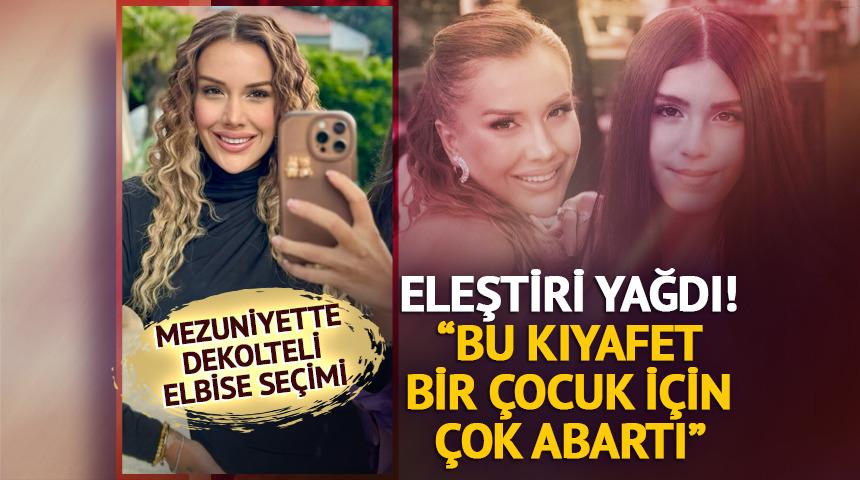 Kızının mezuniyet elbisesi eleştirildi! "Bu kıyafet çok abartı"