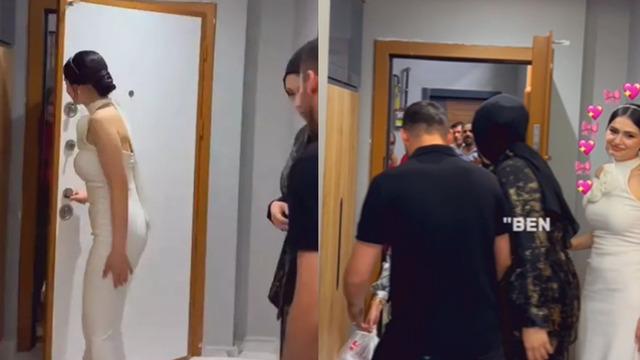 İsteme merasiminde kapıyı açan gelin şoke oldu! Damat adayını beklerken...