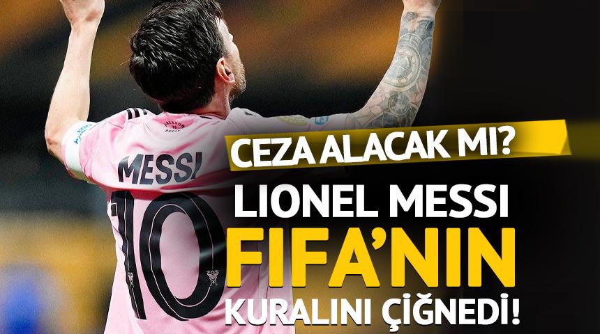 Messi'nin FIFA'yı bile takmadı! Kuralı gözüne kırpmadan çiğnedi ve yine de ceza almadı
