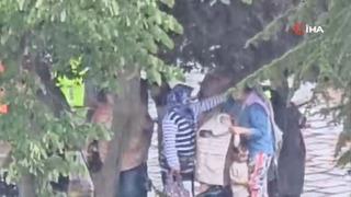 Yer: Edirne! Hava sıcaklığı 35 dereceyi bulmuştu: Yaz yağmuruna hazırlıksız yakalandılar