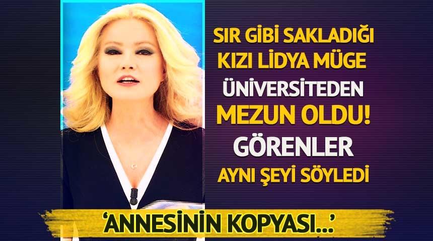 Sır gibi sakladığı kızı Lidya üniversiteden mezun oldu! Görenler aynı şeyi söyledi
