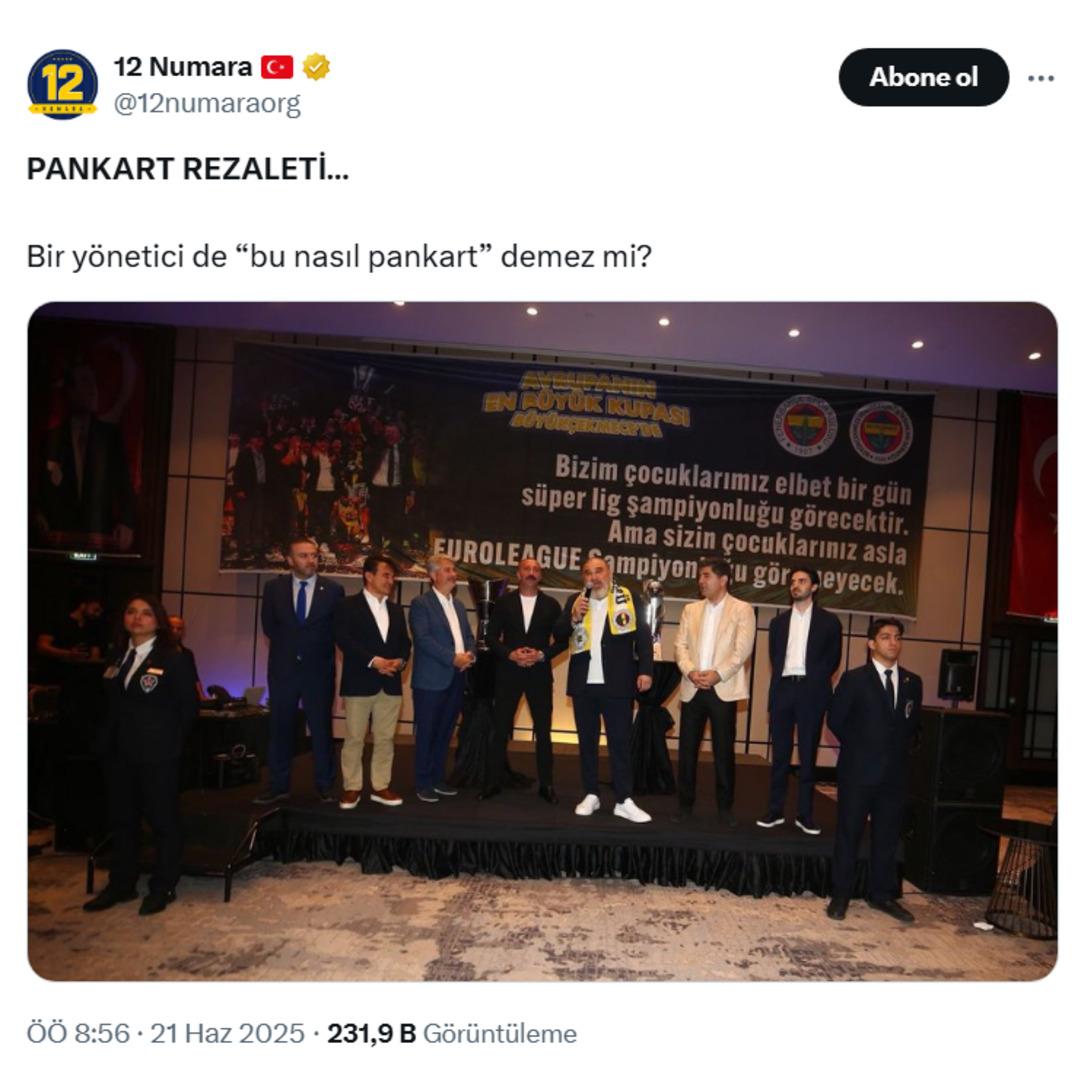 Fenerbahçe taraftarını kızdıran pankart! Taraftarlardan tepki yağdı... 2