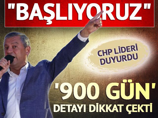 CHP lideri Özel duyurdu: 81 ilde seçim kampanyasına başlıyoruz!