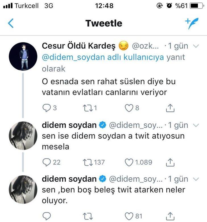 Didem Soydan takipçisine kızdı, yanıt verdi G5