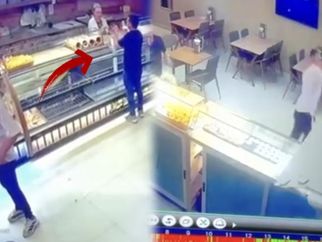 Pastanede dehşet anları: Tartıştığı kişiyi bıçakladı!
