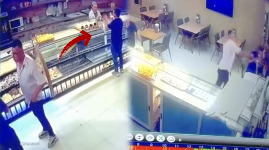 Pastanede dehşet anları: Tartıştığı kişiyi bıçakladı! 18 yıl önce de komşusunu öldürmüş!