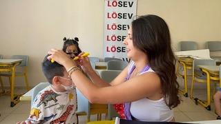 Lösemili çocuklara moral etkinliği