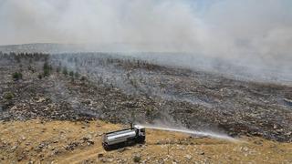 Gaziantep’te çıkan örtü yangını söndürüldü