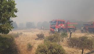 Çanakkale’de tarım arazisinde yangın