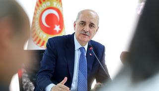 TBMM Başkanı Kurtulmuş, Brüksel'de Türk gazetecilerle bir araya geldi