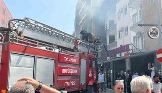 Kuşadası’nda yangın paniği