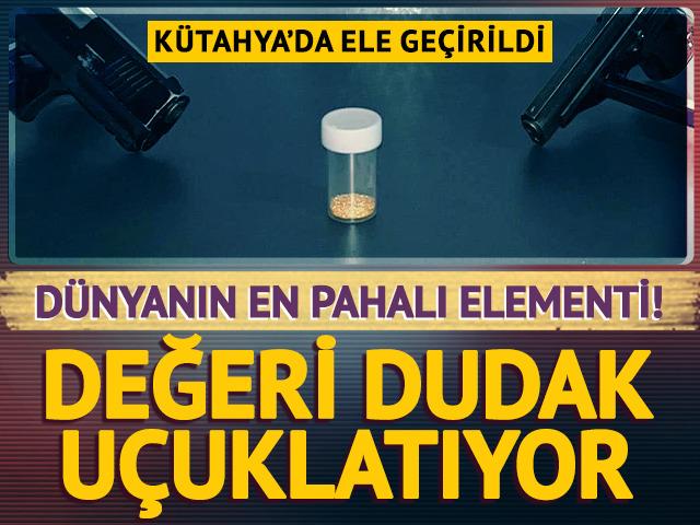 Kütahya'da ele geçirildi: Değeri dudak uçuklatıyor