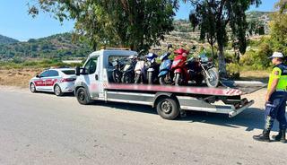 Alanya'da Jandarmadan motosiklet denetimi