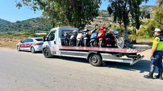 Alanya'da Jandarmadan motosiklet denetimi