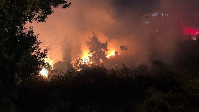 Avcılar'da düğünde atılan havai fişekler yangına yol açtı
