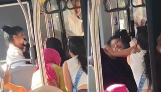 Denizli'de tesettürlü kadına hakaret iddiası! Otobüste kavga çıktı