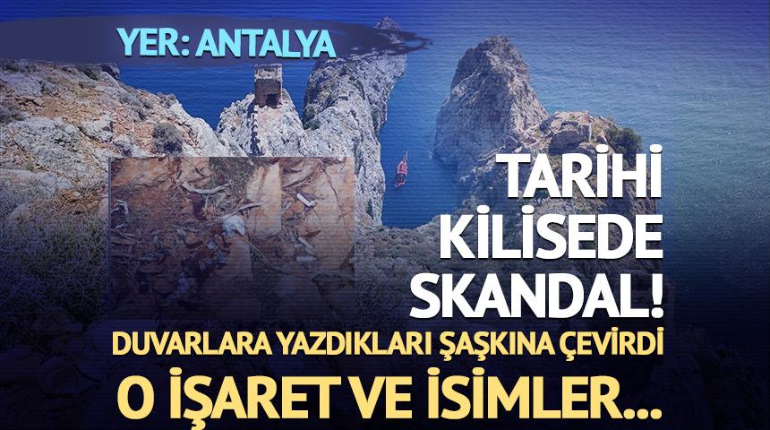 Tarihi kilisede skandal! Taşları söküp mangal yakmışlar...