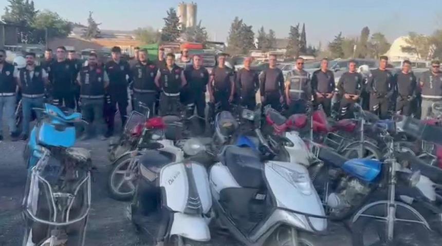 Trafiğe çıkması sakıncalı 23 motosiklet ele geçirildi
