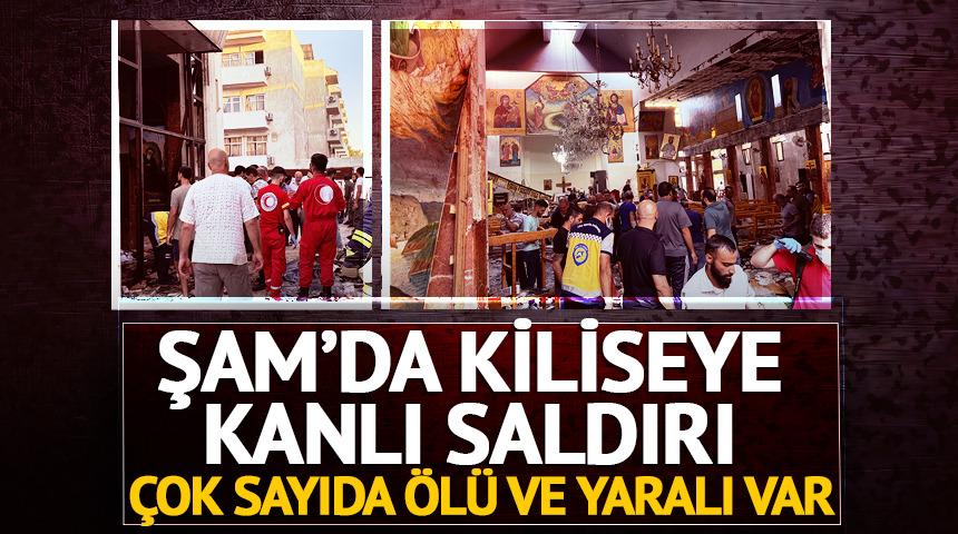 Şam'da kiliseye saldırı! Çok sayıda ölü ve yaralı var