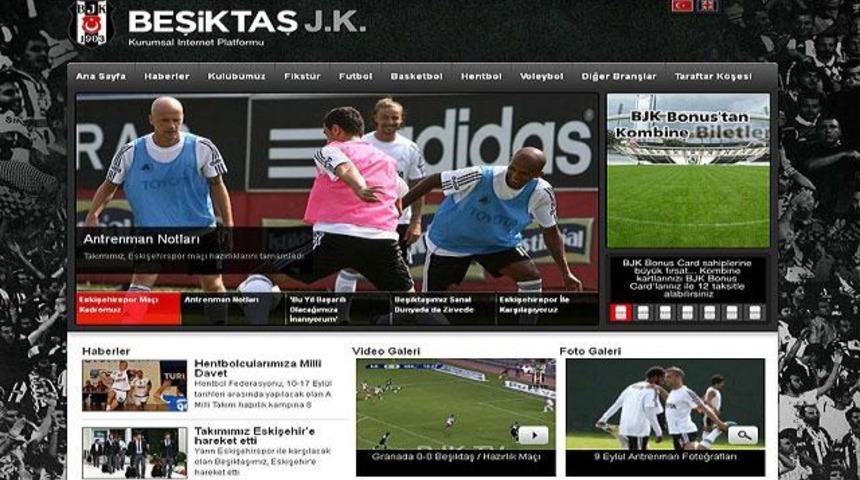 Beşiktaş'ın resmi internet sitesi yenilendi