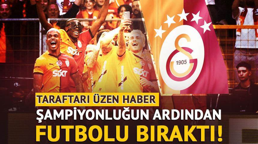 Galatasaray taraftarının sevgilisiydi! Şampiyonluğun ardından futbolu bıraktığını açıkladı