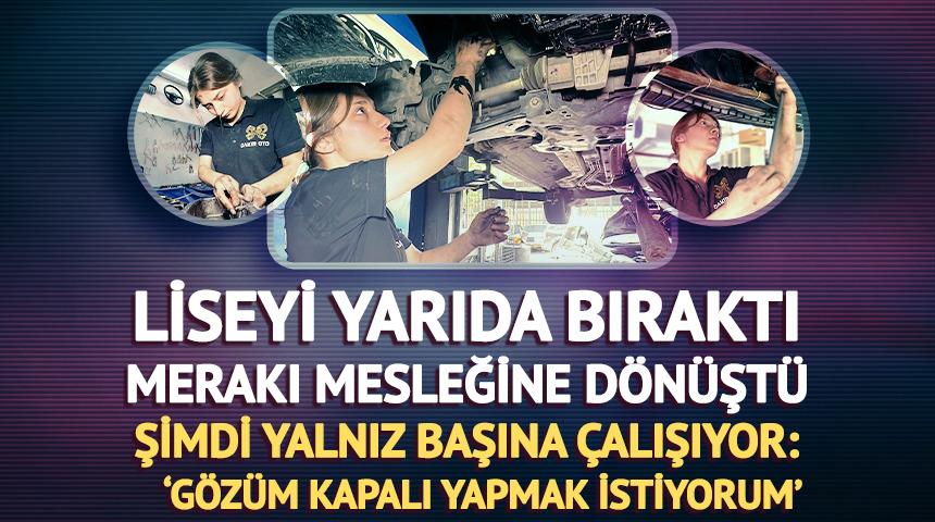 Çırak olarak girdiği sanayide kalfa oldu! İncilay tek başına motor tamir ediyor; 'Kadın eli değdikten sonra farklı oldu'