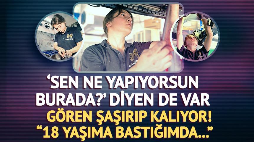 Çırak olarak girdiği sanayide kalfa oldu! İncilay tek başına motor tamir ediyor; 'Kadın eli değdikten sonra farklı oldu'