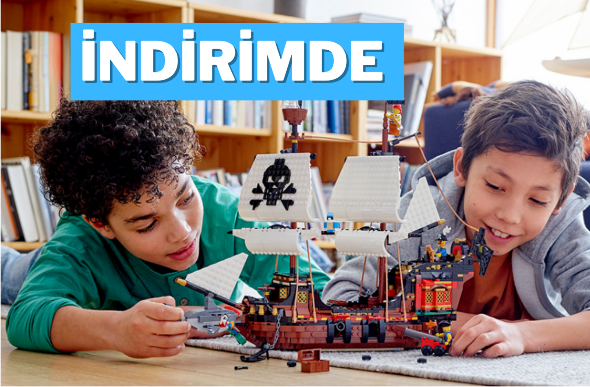 LEGO Creator 3’ü 1 Arada Korsan Gemisi Yaratıcı Yapım Seti indirimde