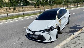 Yozgat’ta 2 araç çarpıştı, 2 kişi yaralandı