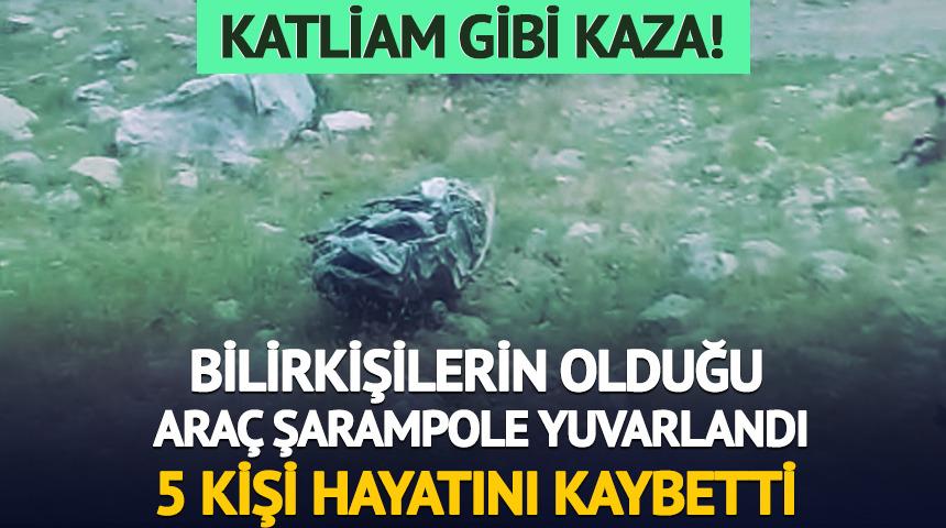 Batman'da feci kaza! Bilirkişi heyetinin olduğu araç şarampole yuvarlandı; 5 kişi hayatını kaybetti
