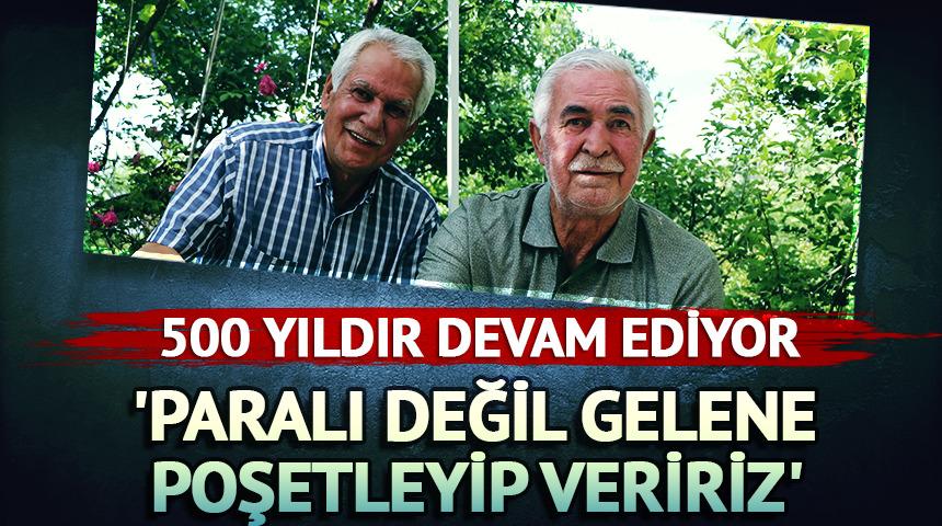 'Paralı değil, gelene poşetleyip veririz'