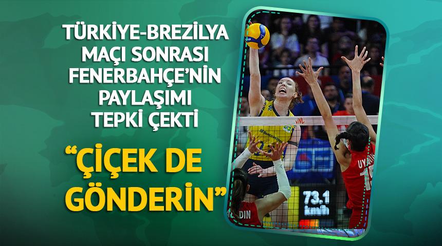 Maç sonrası Fenerbahçe'nin paylaşımı tepki çekti! "Çiçek de gönderin"