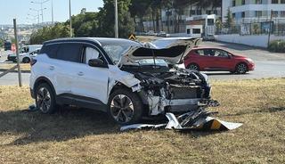Samsun'da cip ile otomobil çarpıştı! 4 kişi yaralandı