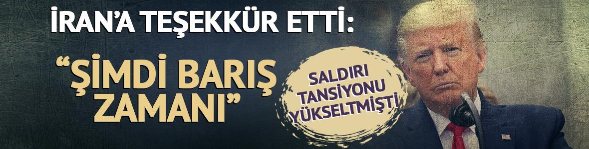 İran saldırmıştı! Trump'tan ilk açıklama: "İran öfkesini boşalttı, şimdi barış zamanı"