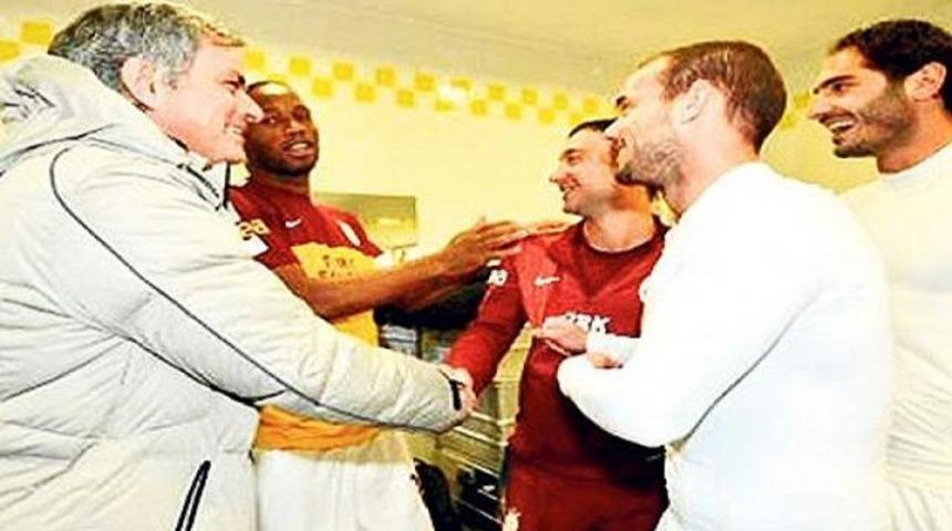 İşte Mourinho'nun o g&ouml;r&uuml;nt&uuml;leri..!