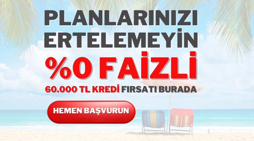 Faiz yok, masraf yok! İşte 6 ay taksitli 60.000 TL'ye varan kredi